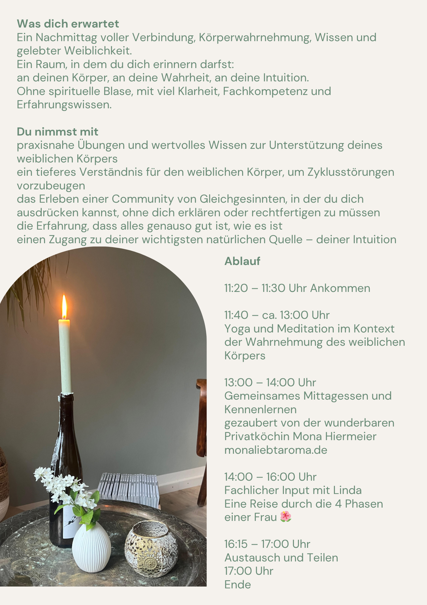 Frau Sein Flyer - Ablauf und Details