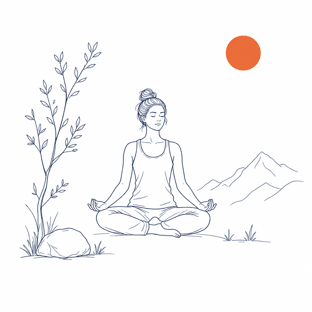Illustration: Person in Meditation